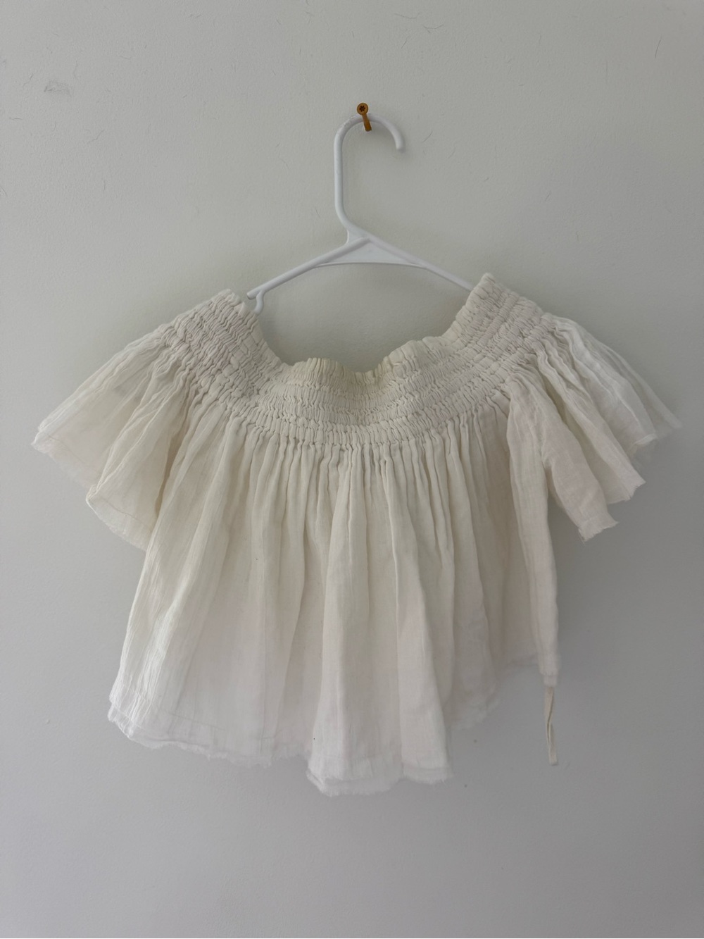Free People Off-Shoulder Top — Cream